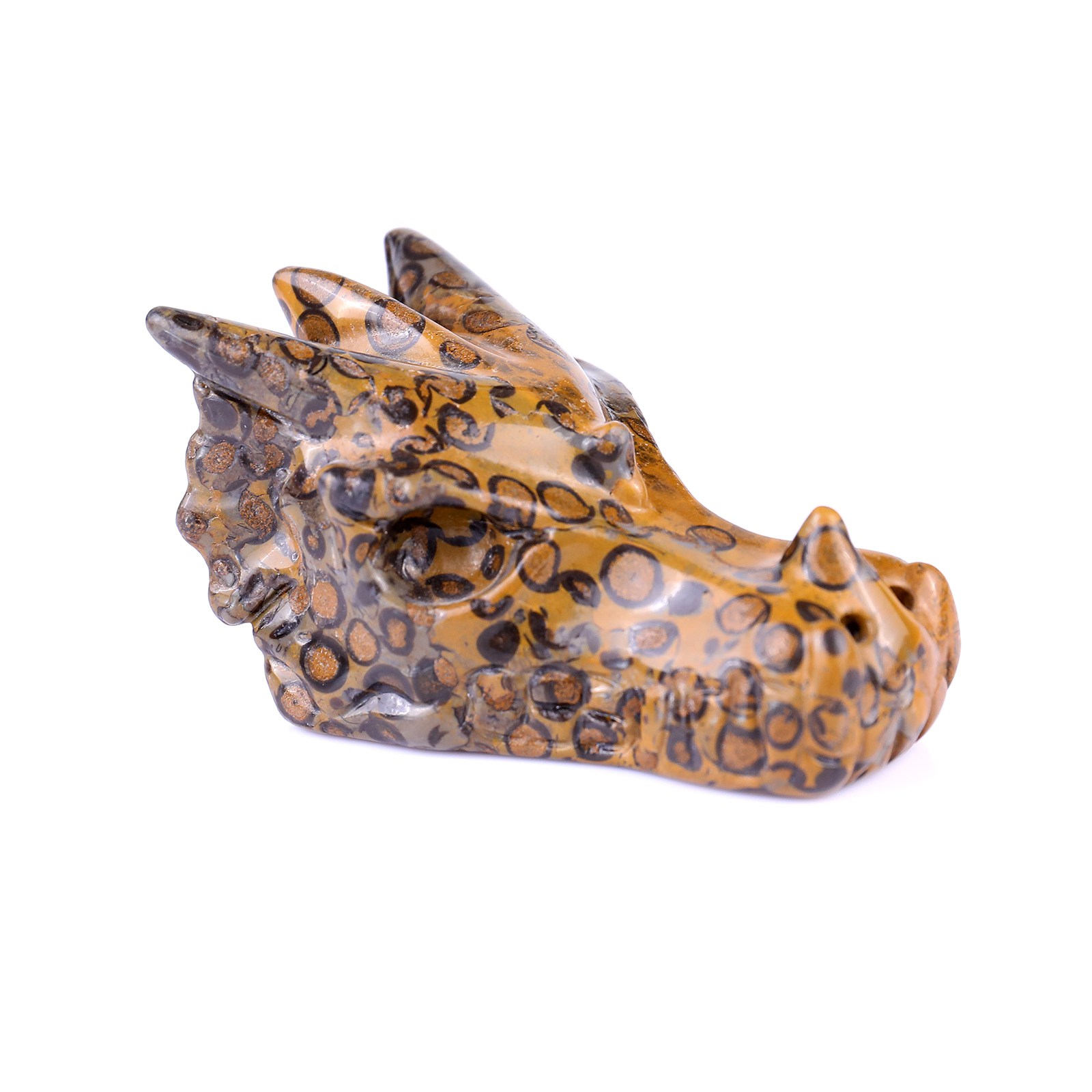 Wholesale Leopard Skin Stone Dragon Skull